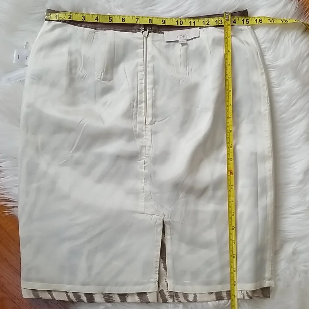 Ann Taylor LOFT Zebra Print Shift Skirt
